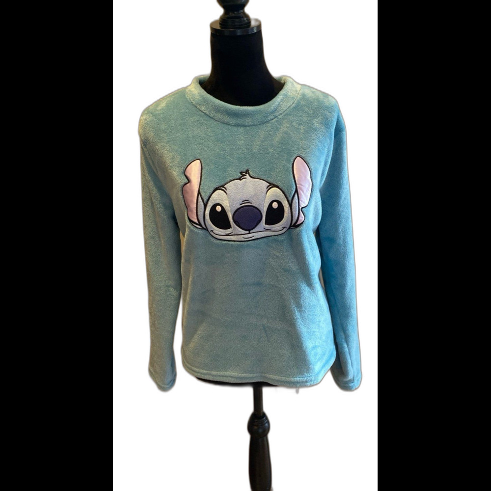 Disney 100 Stitch Shirt or Pajama Top Size Large 12-14 Super‎ Soft Inside & Out!
